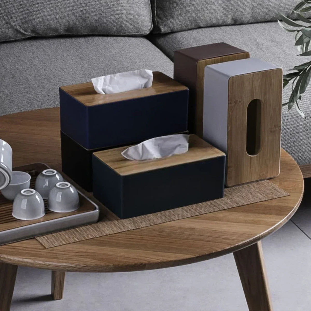 Boîte à mouchoirs en Bambou | Bamboo color - Home - shopping