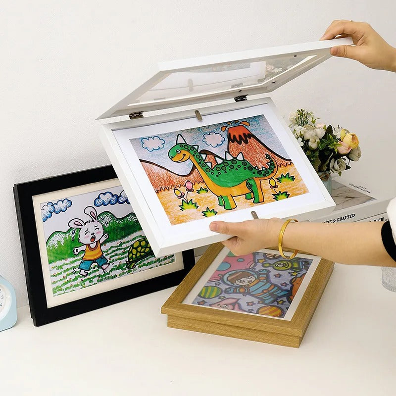 CADRE A DESSINS magnétique| 50 dessins A4 ArtKids™