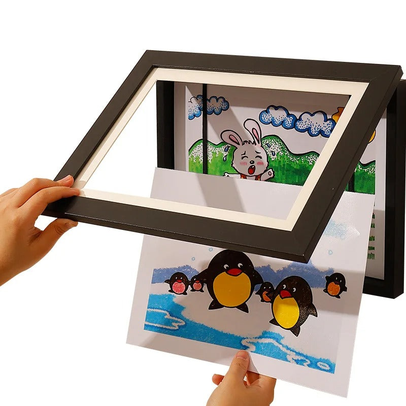CADRE A DESSINS magnétique| 50 dessins A4 ArtKids™