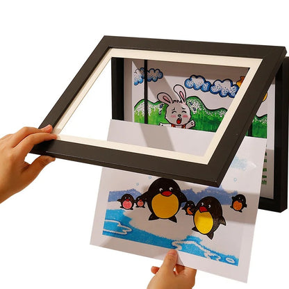 CADRE A DESSINS magnétique| 50 dessins A4 ArtKids™