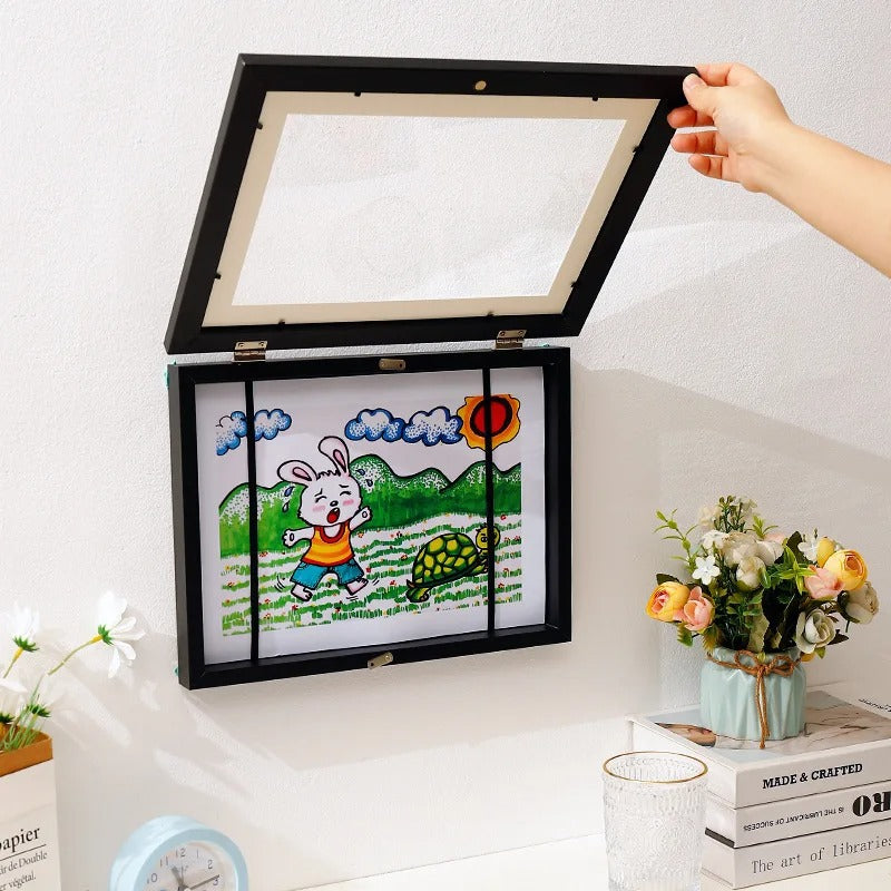 CADRE A DESSINS magnétique| 50 dessins A4 ArtKids™