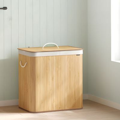 PANIER A LINGE 2 compartiment | BambooFlex™ 120L