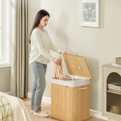 PANIER A LINGE 2 compartiment | BambooFlex™ 120L