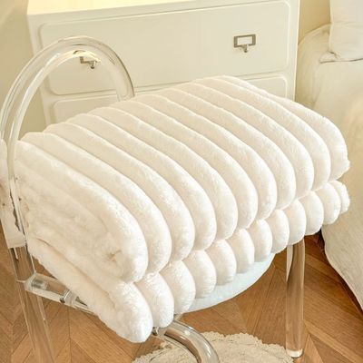 Plaid tout doux en coton mélangé - Home - shopping
